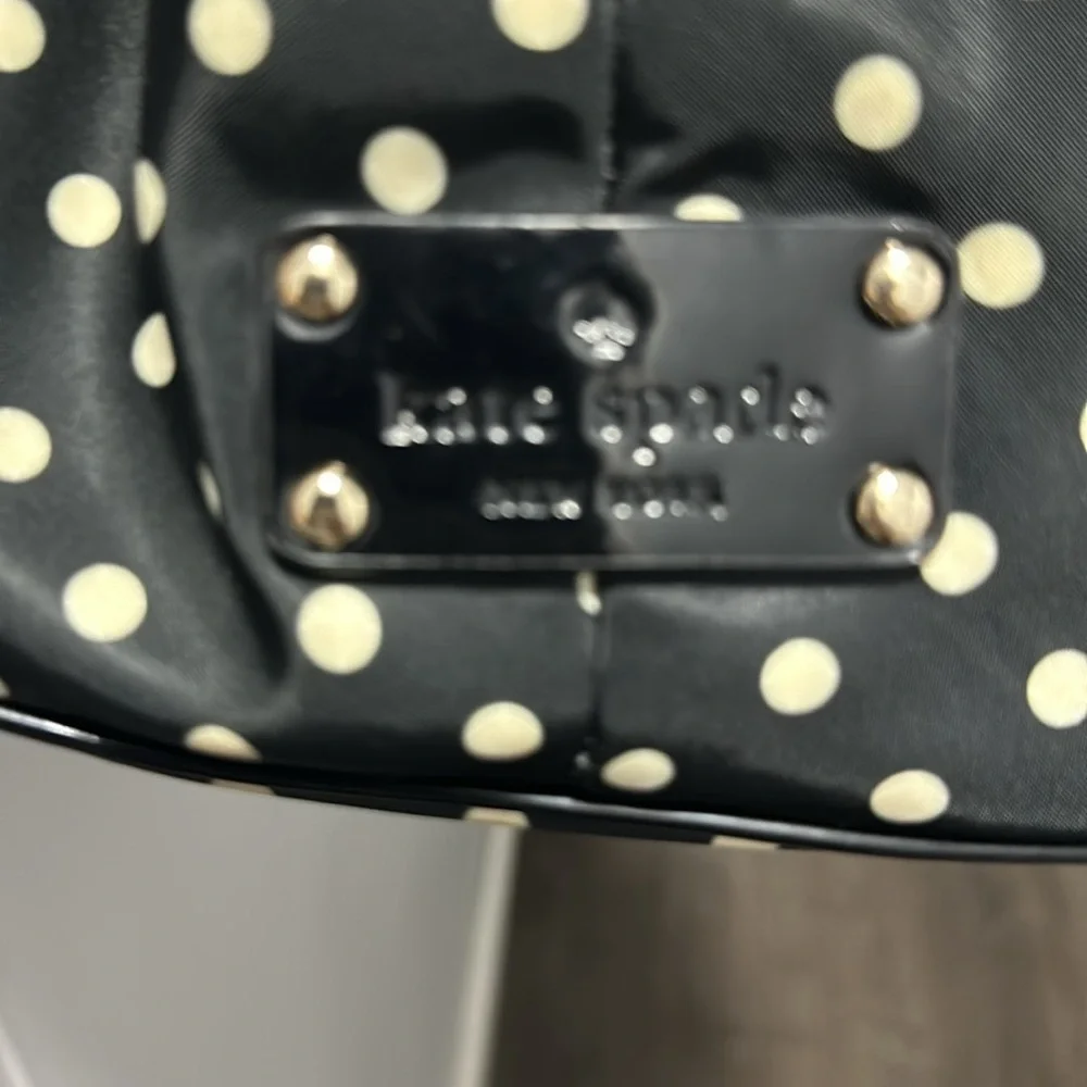 Kate Spade Black and White Polka Dot Satchel